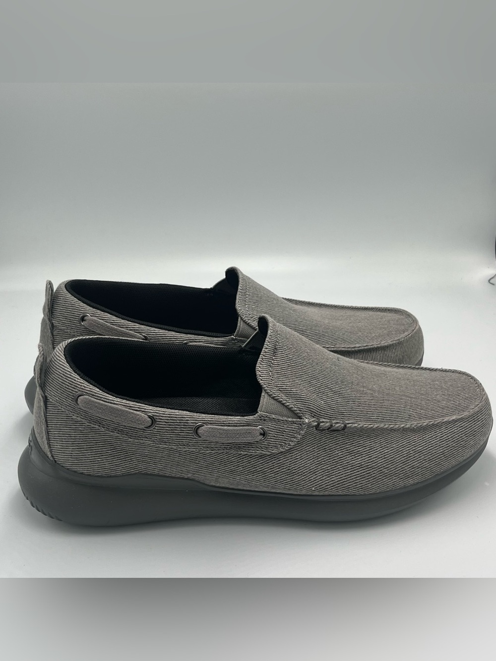 Propet Viasol Slip-On Loafer Canvas Gray Men’s 10.5 M Comfort MCX044C